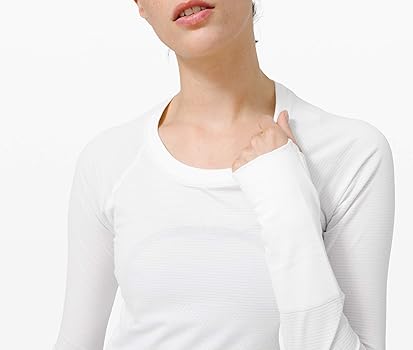 Amazon | Lululemon Swiftly Tech 長袖クルー, ホワイト, 2
